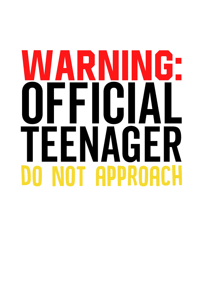 Warning Official Teenager