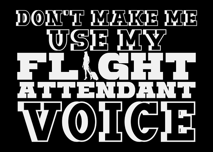 Flight Attendant Voice Pun