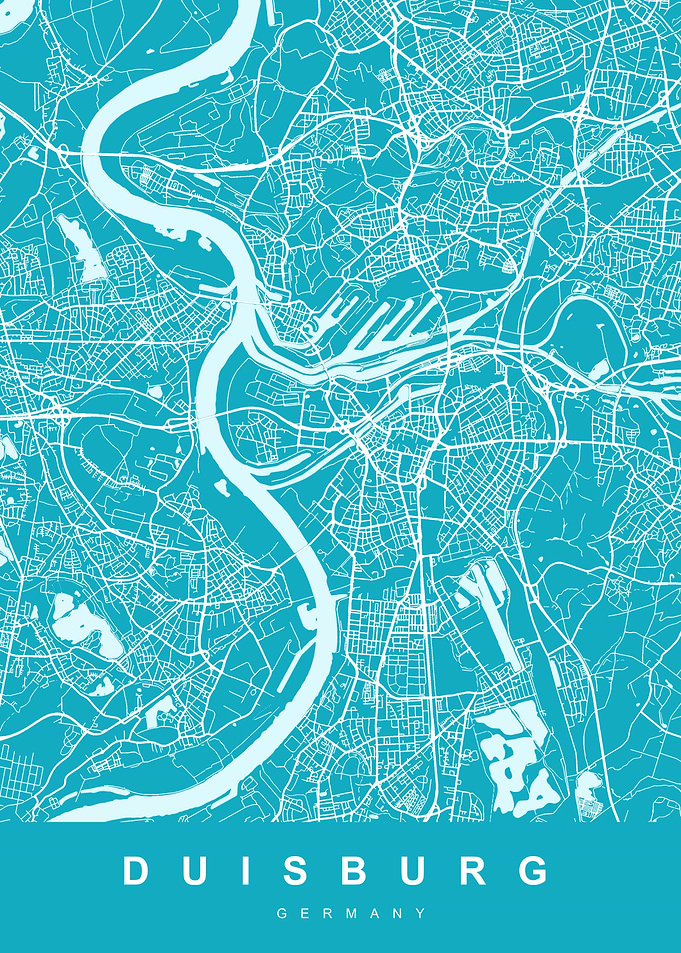 DUISBURG City Map Germany