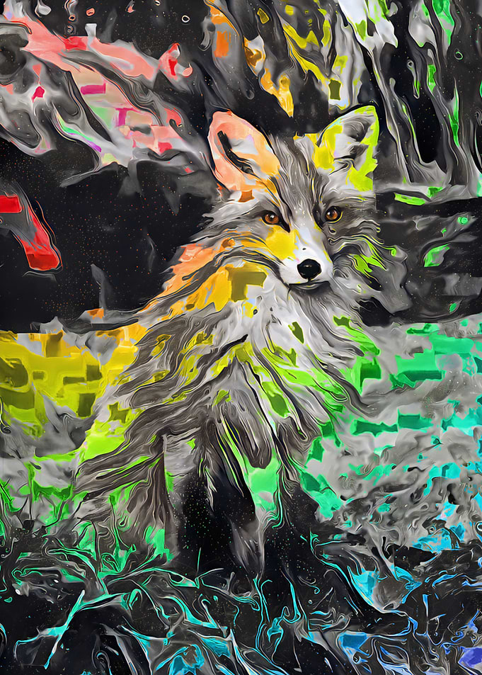 Glitch Liquid Fox