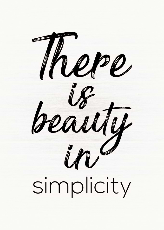 Beauty In Simplicity