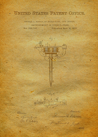 5 Stencil Pen Patent