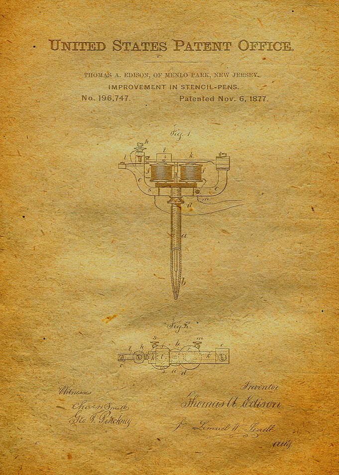 5 Stencil Pen Patent