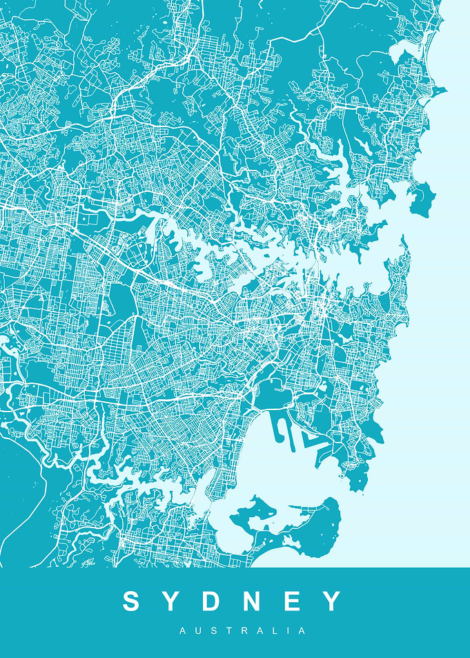 SYDNEY City Map Australia