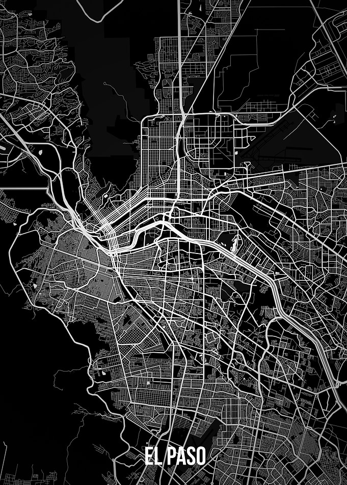 El Paso dark map
