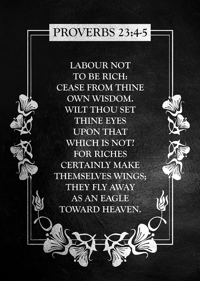 Proverbs 23 4 5