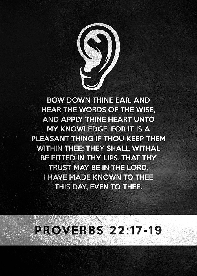 Proverbs 22 17 19