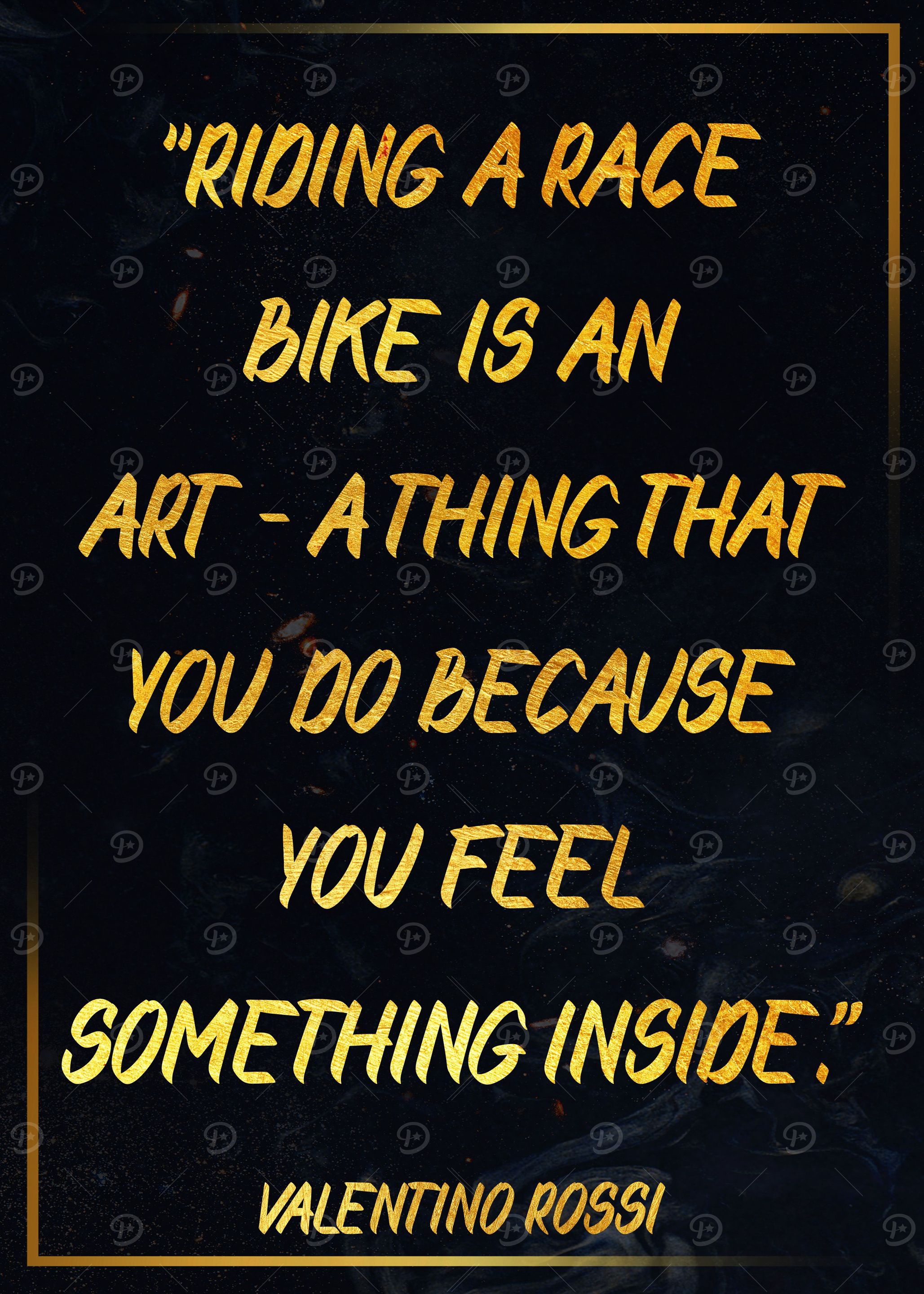 Valentino Rossi Gold Art