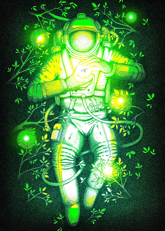astronaute lost on space