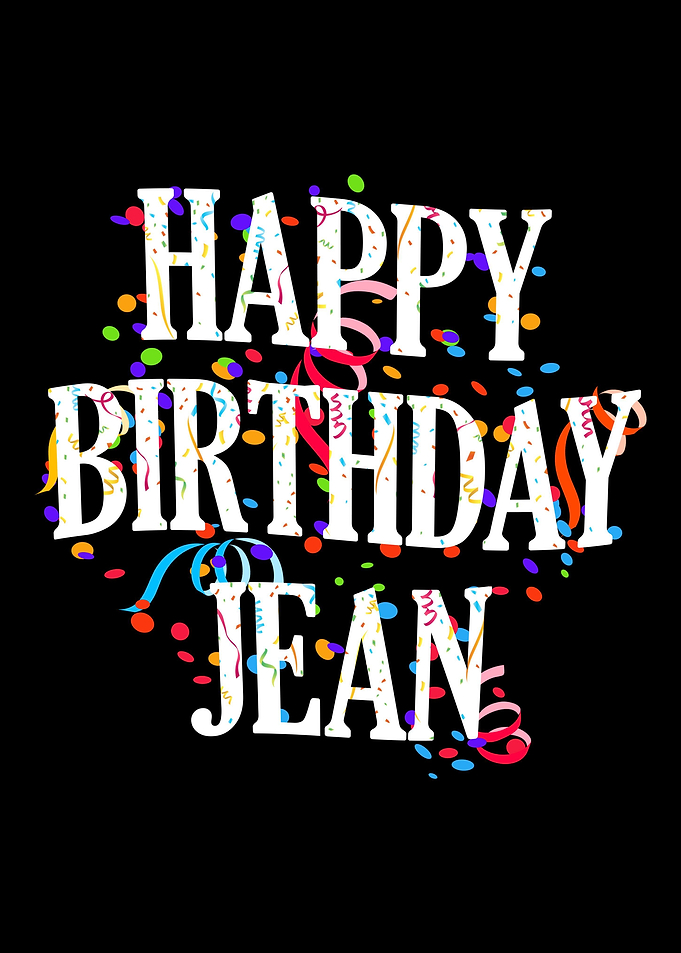 Happy Birthday Jean