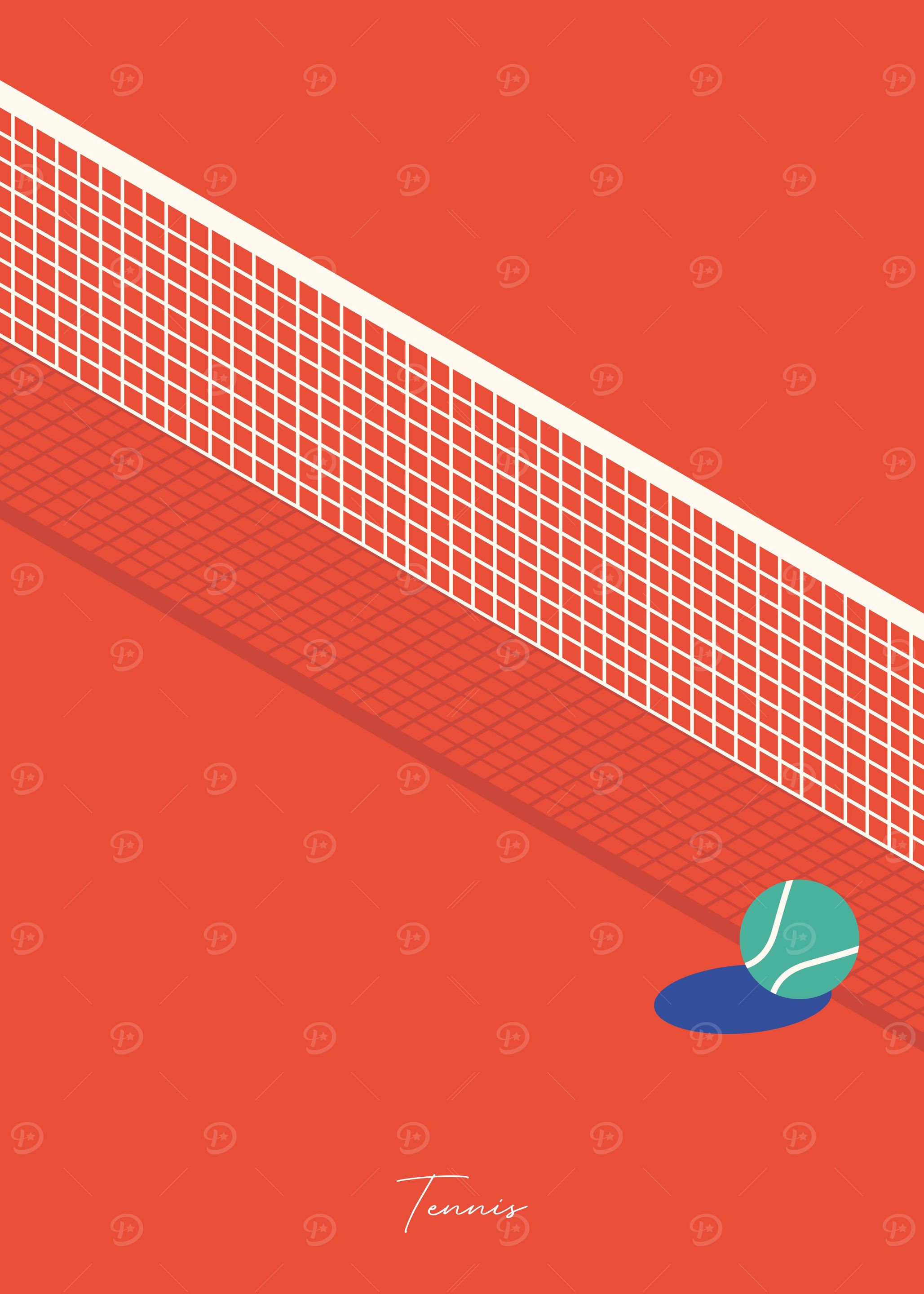 Sports Tennis Wall Poster