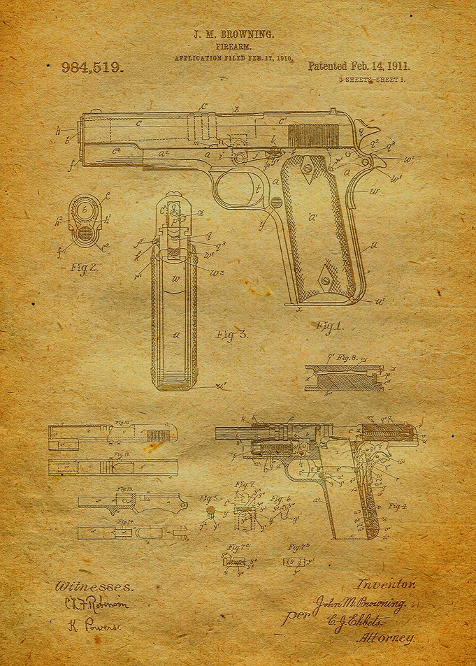 2 Colt 45 Handgun 1911 Pa