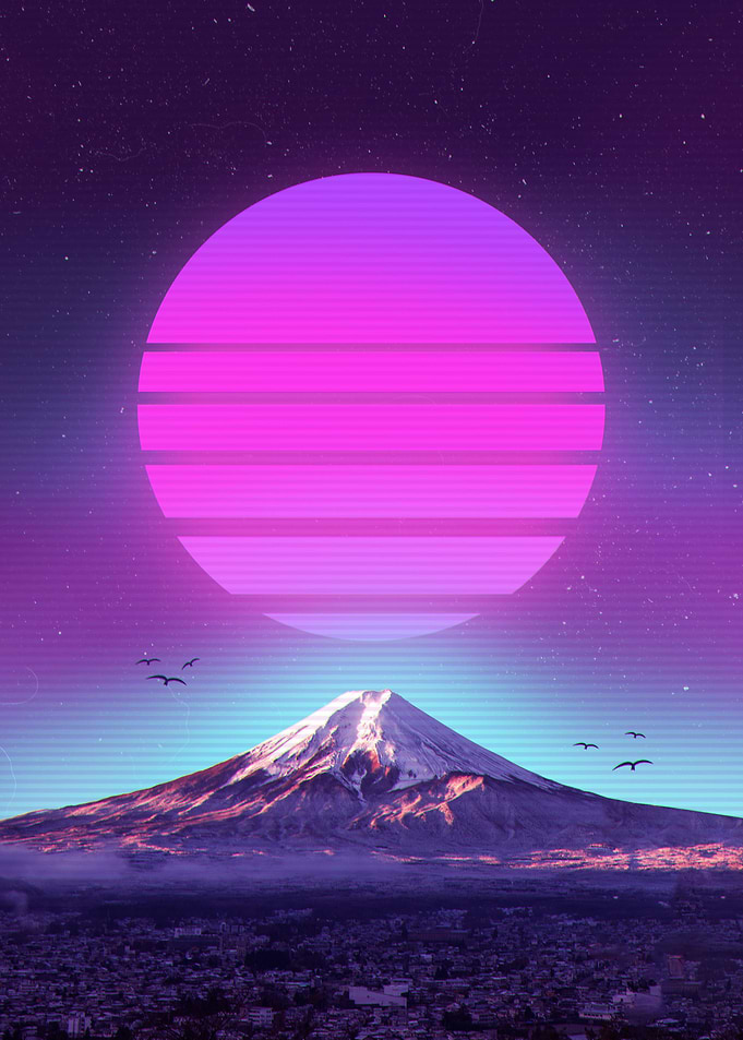 Fuji Mountain Synthwave
