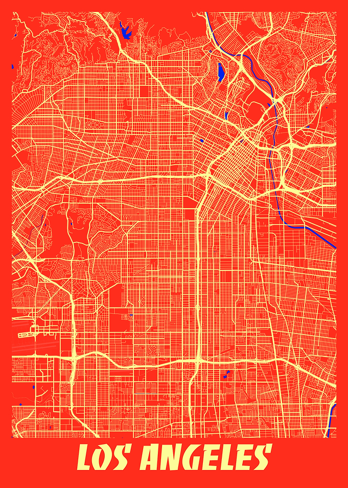 Los Angeles Retro City Map