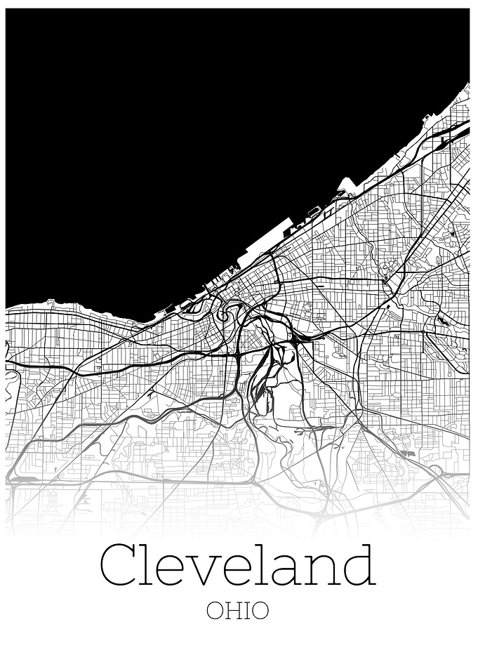 Cleveland Ohio city map