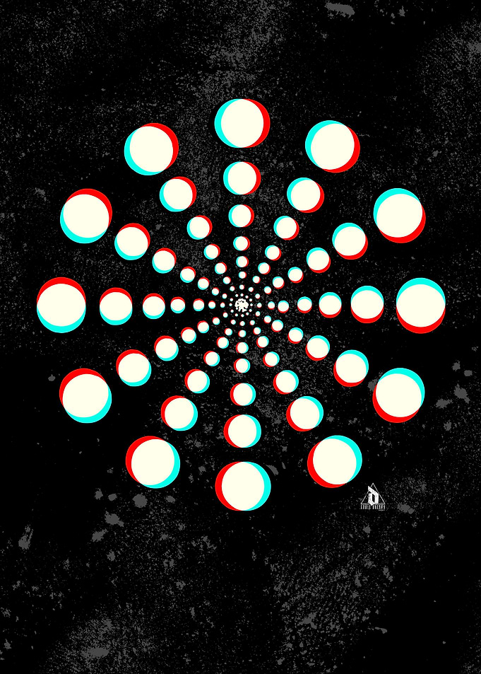 Glitch Geometric Circle