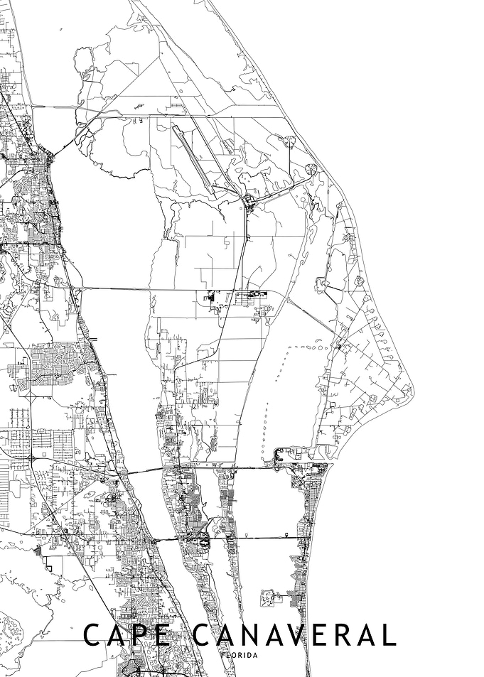 Cape Canaveral Map
