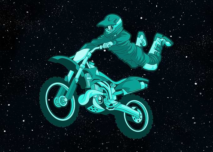 Motocross biker
