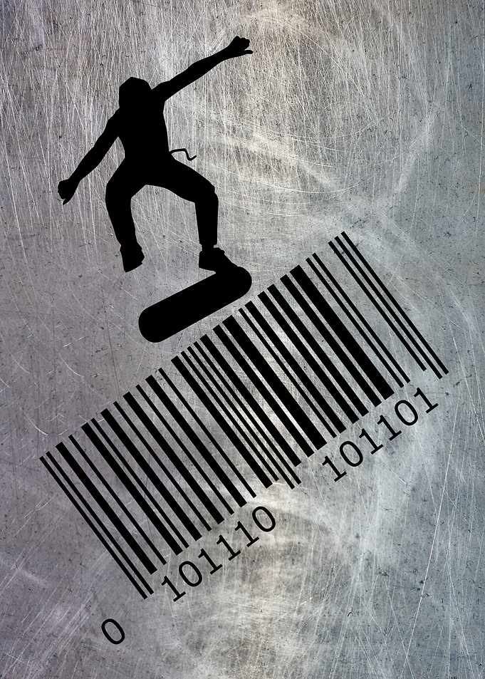 SKATEBOARDER UPC BARCODE