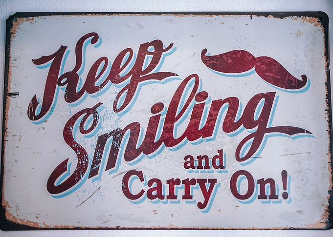 Keep going with a smile