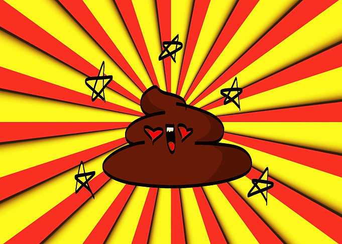 Happy poop with stars