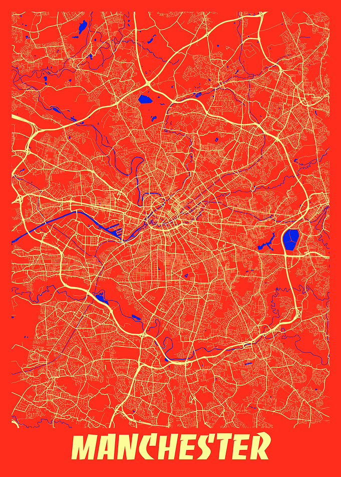 Manchester Retro City Map