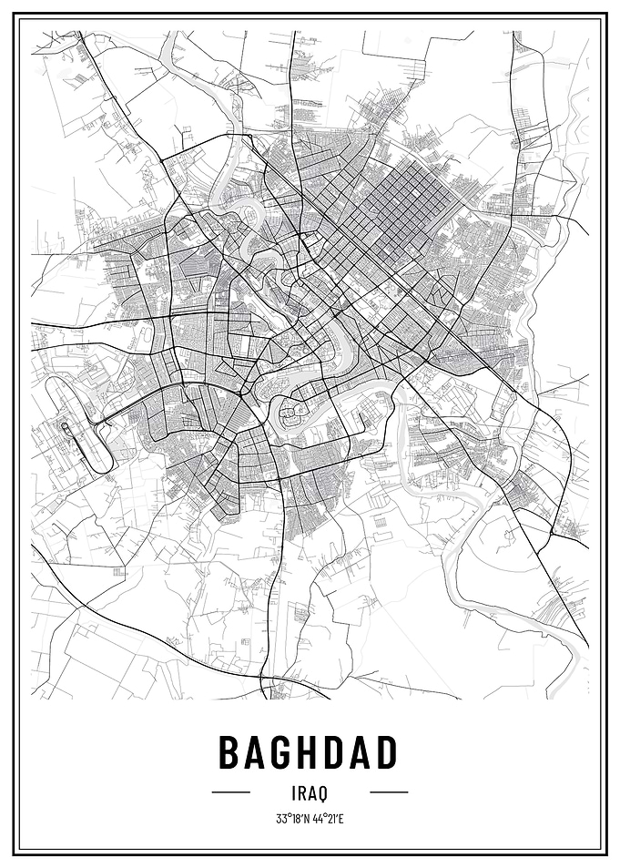 Baghdad Iraq streetmap