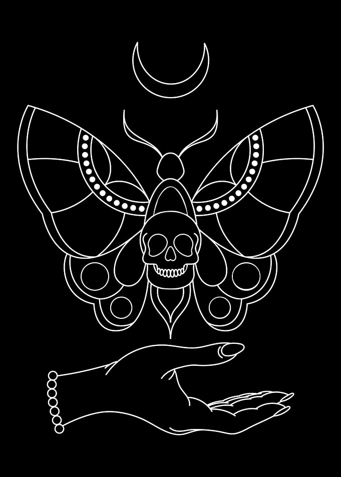 Dark Academia Butterfly
