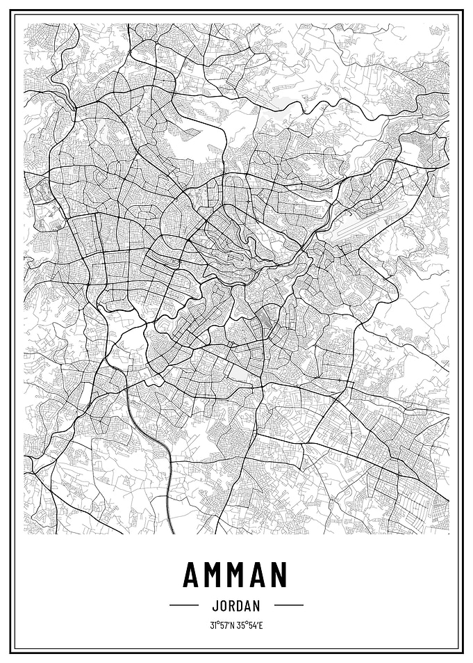 Amman Jordan streetmap