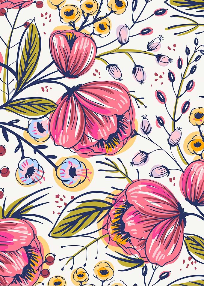 Red Sky Minilmalist Floral
