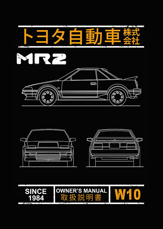 Blueprint of the MR2 W10