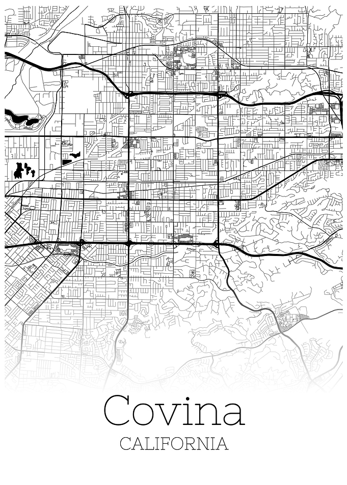 Covina Califronia city map