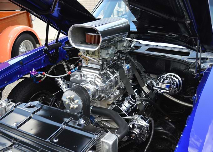 Mounted Turbo engine