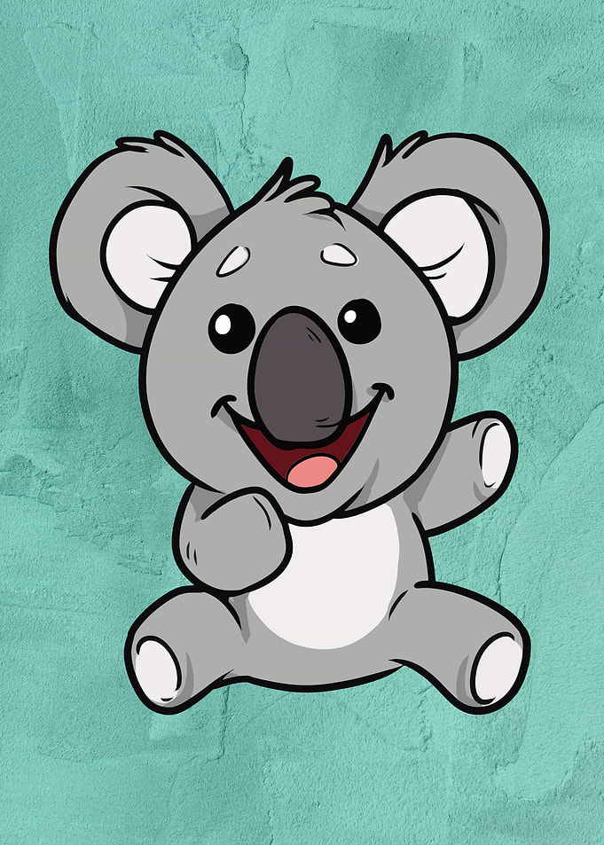 Cute baby koala