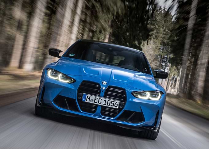 Blue BMW M4 Competition