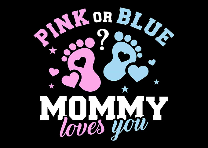 Gender reveal mommy mom