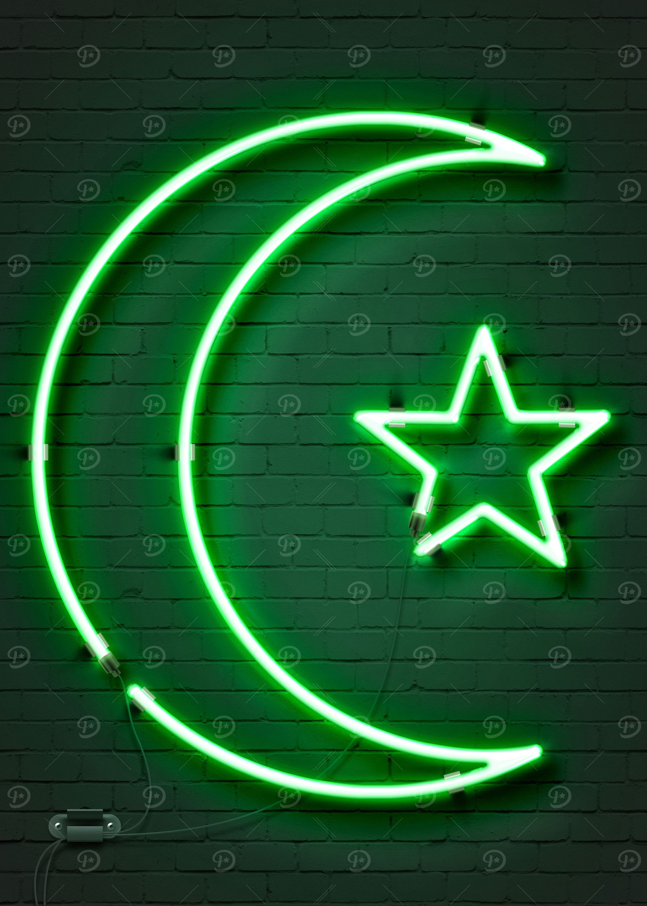 Crescent Moon and Star