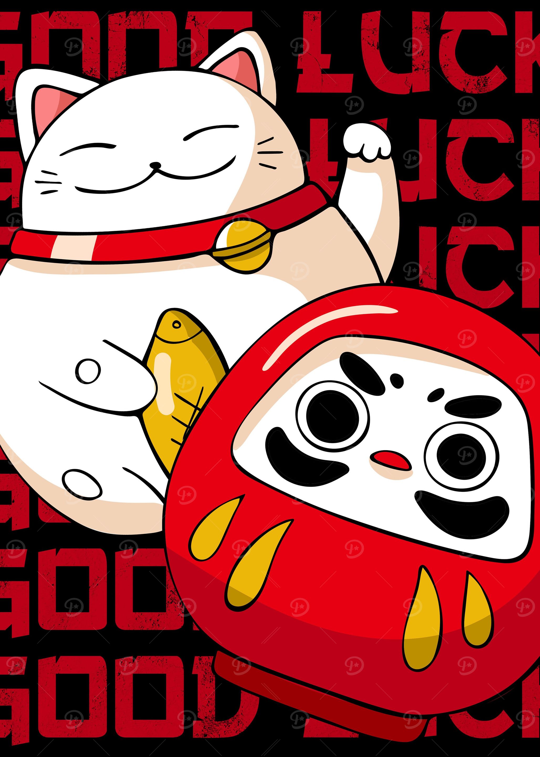 Maneki Neko Daruma
