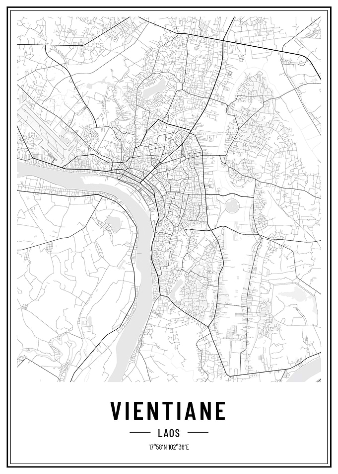 Vientiane Laos Streetmap