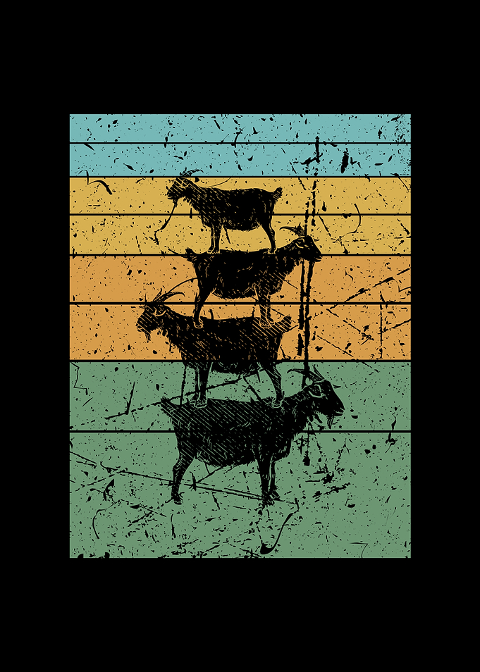 Goats Retro Motif