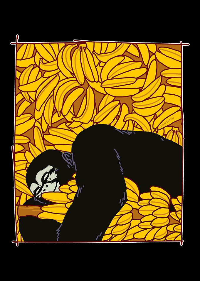 Gorilla Banana Dear animal