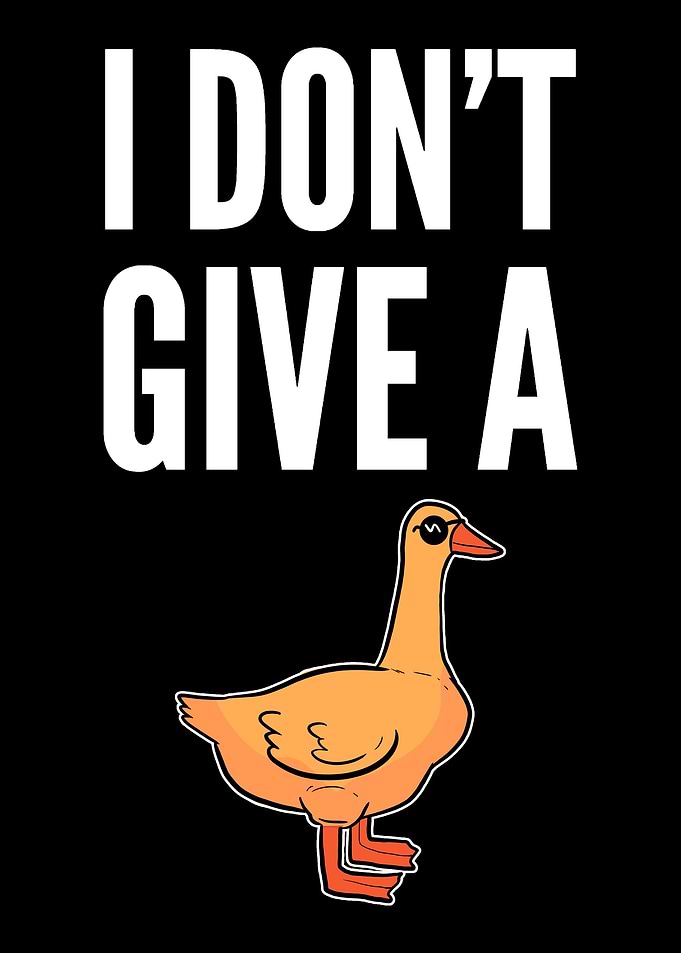 Dont Give Duck Sarcastic