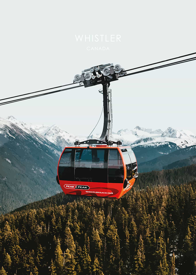 Whistler Canada Travel Art