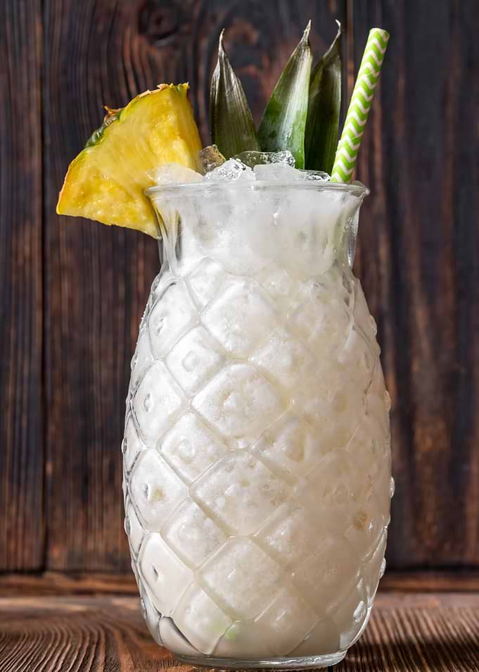 Glass of Pina colada