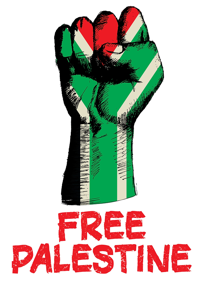 Free Palestine Hand Suppor