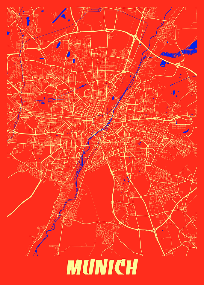 Munich Retro City Map