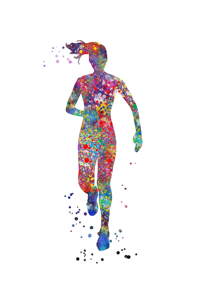 Running woman