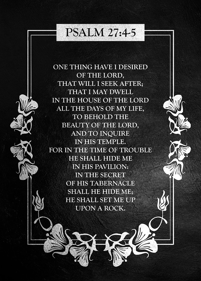 Psalm 27 4 5