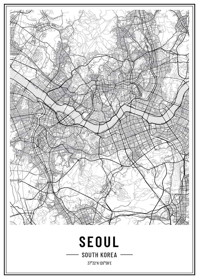 Seoul South korea poster
