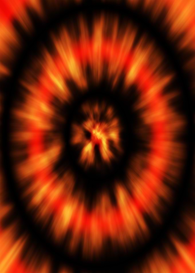 Tie Dye Black Orange